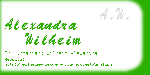 alexandra wilheim business card